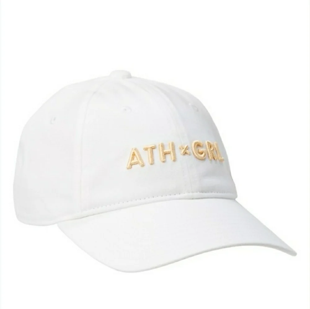 Athleta Girl White Baseball Cap Trucker Hat OSFM